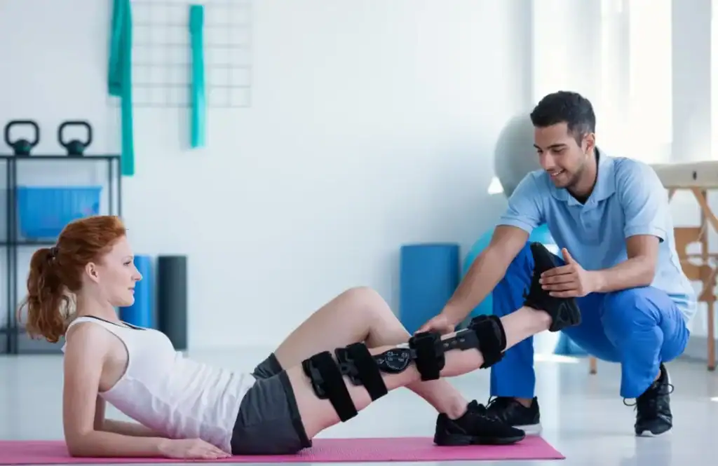 Woman having treatment to help muscle recovery Deal after an injury