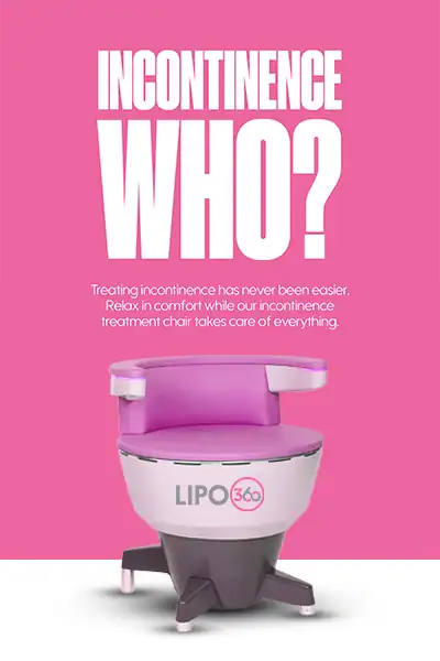 LIPO360 EMS Chair Can Help with Urinary Incontinence 2 Image of a urinary incontinence treatment seat Deal